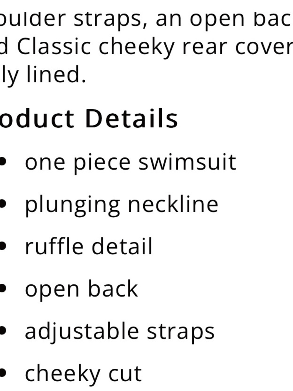 Black Ruffle One-Piece Swimsuit - Picture 7 of 7